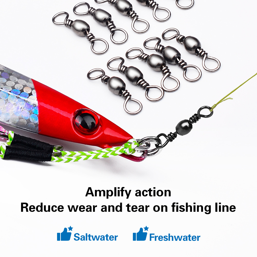 100Pcs Fishing Swivels Connect - Saltwater Fishing Hook ulasan dan harga
