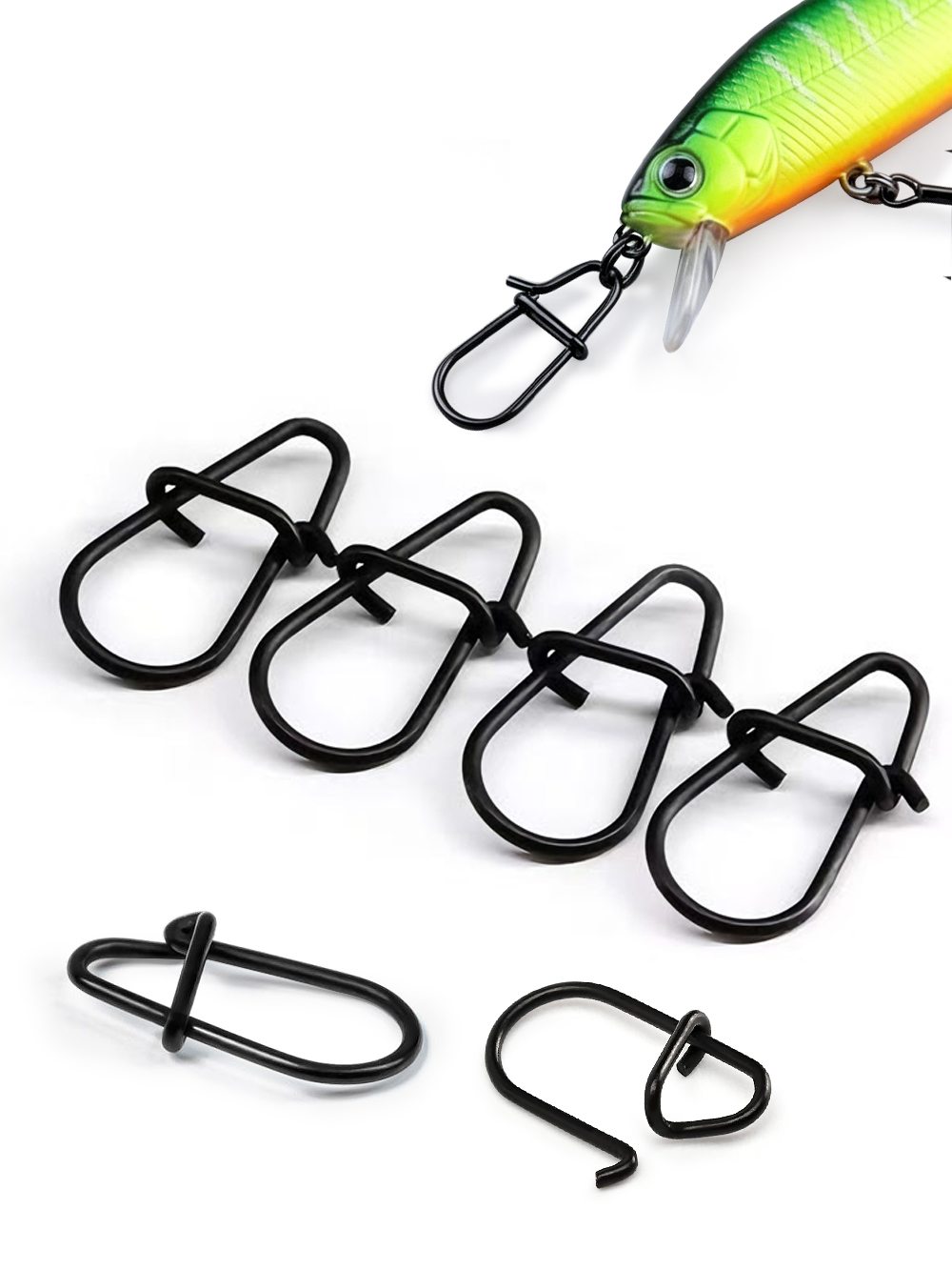 GOBAIT 100Pcs Black Stainless  - Fishing Equipment Gear ulasan dan harga