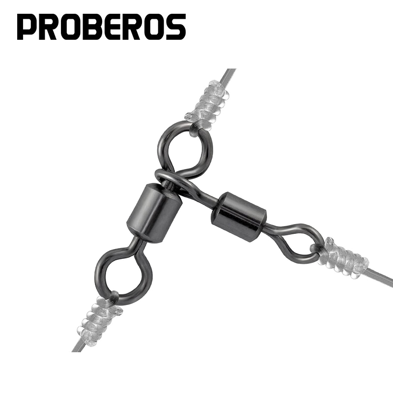 PRO BEROS 50Pcs 3 Way Swivels  - Saltwater Fishing Hook ulasan dan harga