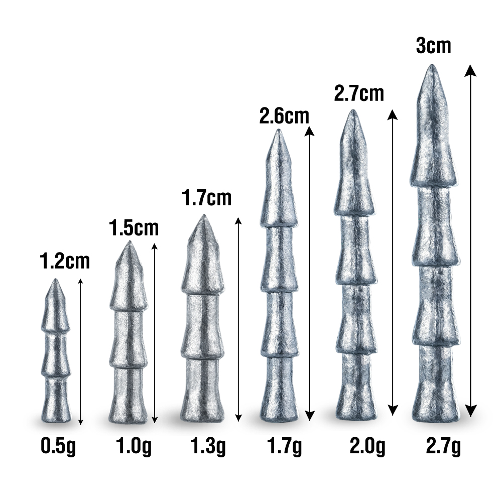 30Pcs Tungsten Nail Weights Hi - Fishing Quest ulasan dan harga