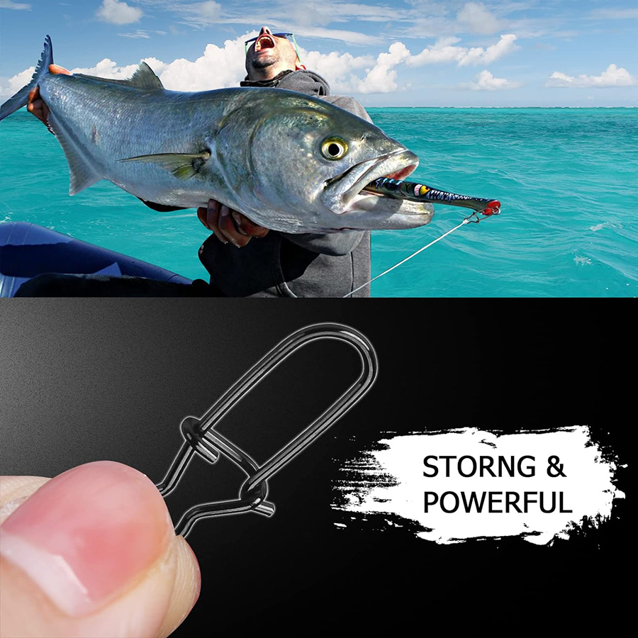 50Pcs Crankbait Snaps Stainles - Fishing Equipment Gear ulasan dan harga